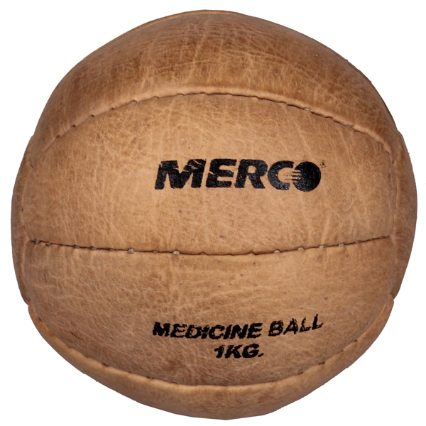 MERCO Leather kožený medicinální míč - 6 kg