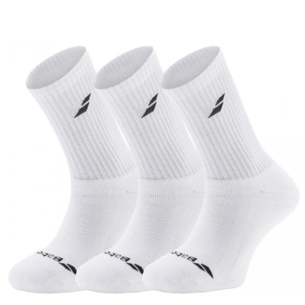 BABOLAT 3 PAIRS PACK WHITE sportovní ponožky - 39-42