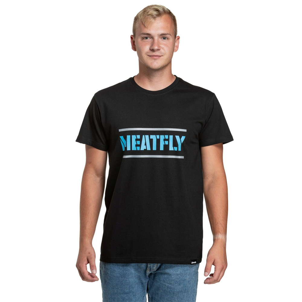 MEATFLY RELE BLUE / BLACK pánské tričko - XL