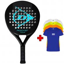 Raketa na padel DUNLOP ROCKET TOUR BLUE 2024 + bonus TRIČKO